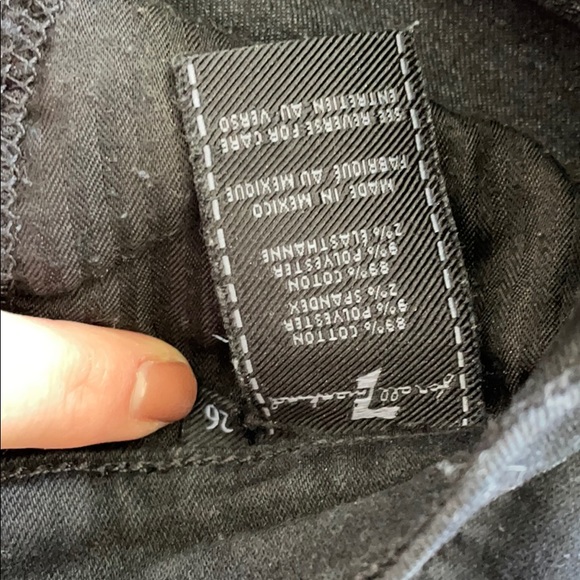 7 Jeans Black size 26 - Picture 3 of 4